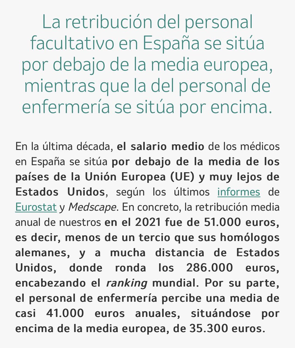 EnfrmraSaturada's tweet image. “Por su parte el personal de enfermería percibe UNA MEDIA de casi 41.000 euros anuales”

Y UNA MIERDA 
(o alguien se está quedando con gran parte de mi sueldo)