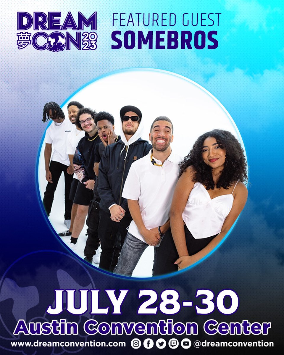 dreamconvention's tweet photo. Our friends @SomeBrosTM make an official appearance to Dream Con 2023!
They’ve got some special events, panels, merch booth, meet n greets &amp; some hidden surprises 👀👀👀 coming this year.

#eezygang https://t.co/9qyUR4ify3