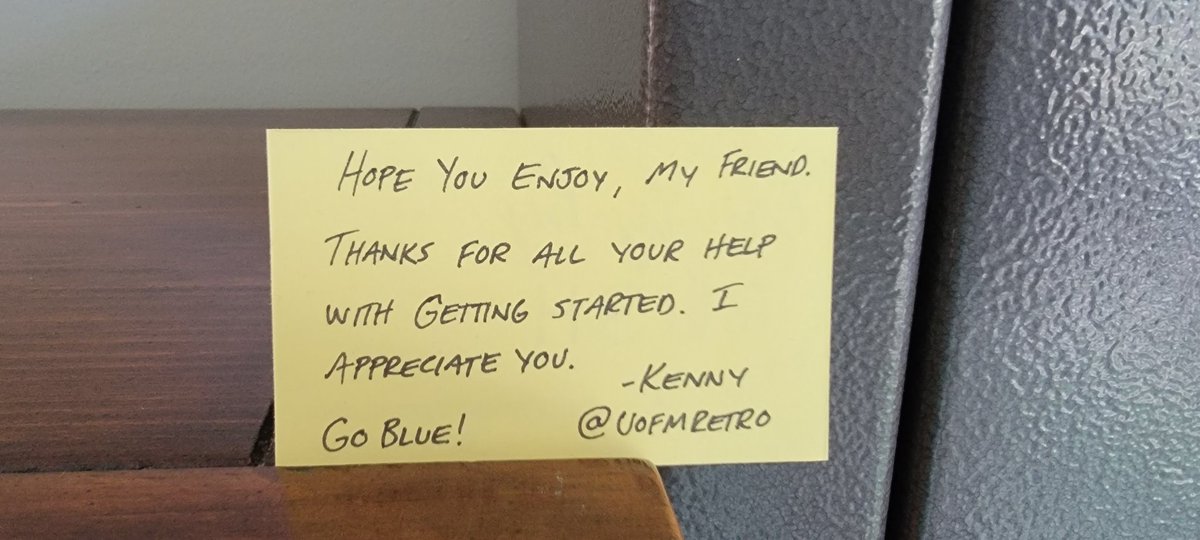 RetroWolfpack's tweet image. I was cleaning out my office and came across this card from @uofmretro when he sent out @RBCDL_Commish shirts a few years back.

We've been at it for 75 seasons and 3 years.  Can't tell you guys how much I've enjoyed the hell out of this league. 

Thank you!