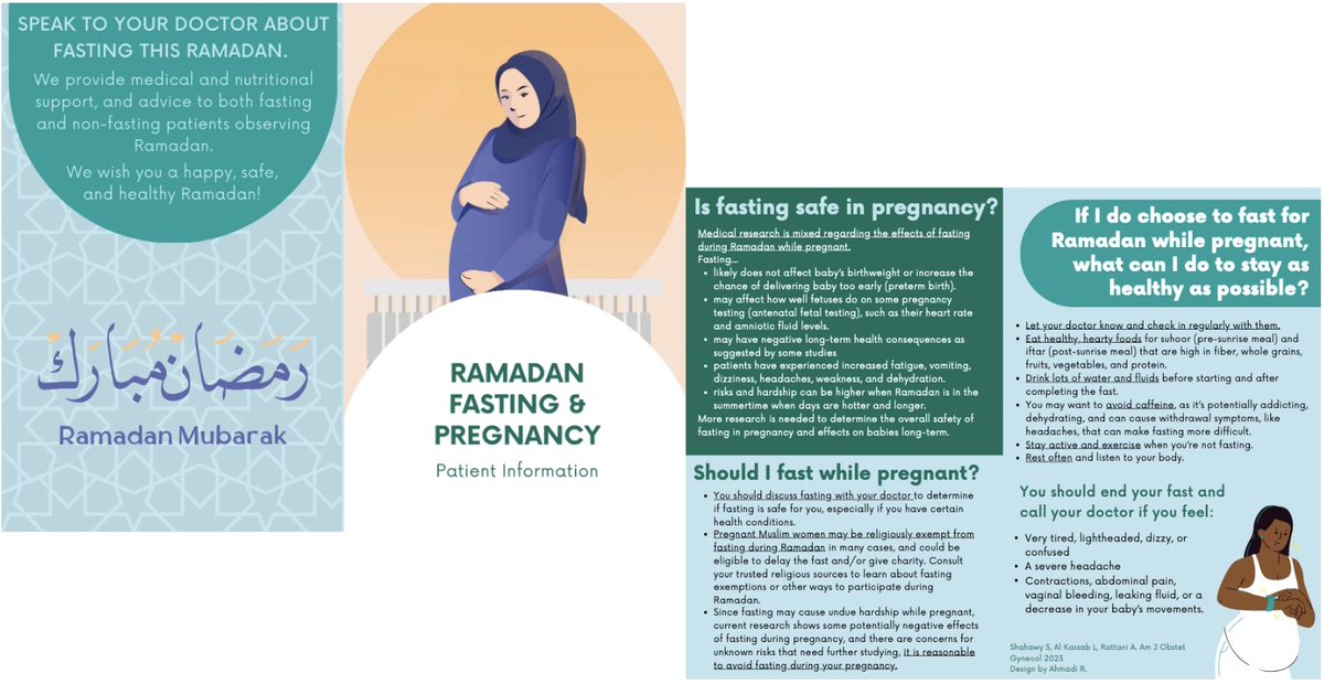Ramadan Fasting and Pregnancy: An Evidence-Based Guide for the Obstetrician ow.ly/AOqK50NlZSl #Ramadan #ObGyn #pregnancy