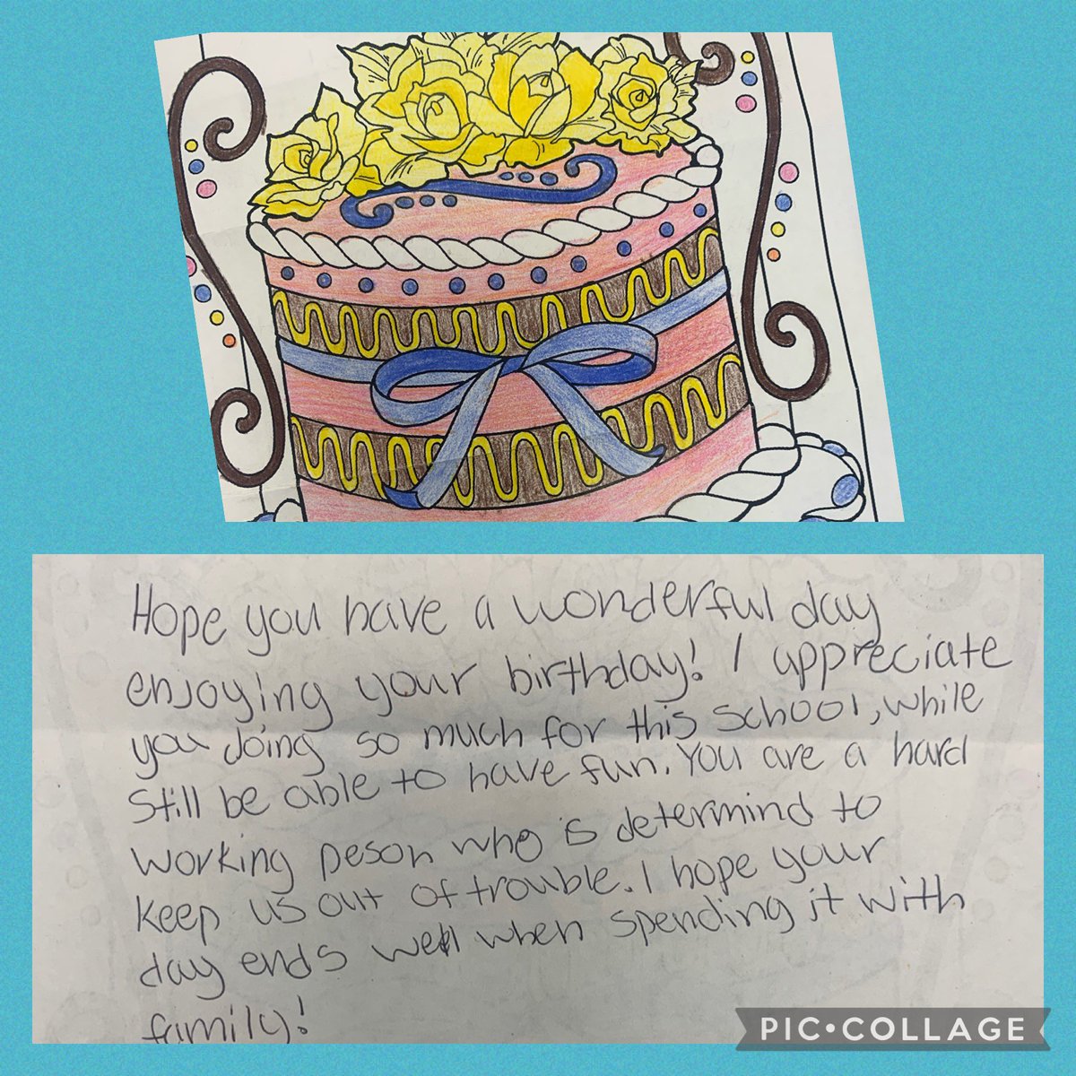 handrus10's tweet photo. After 27 years in education, it’s still the little things that mean the most! A student left this for me on Thursday. As an educator you don’t always know where you make a difference! #studentsknow #oneschoolonefamily https://t.co/BKllg4C3Mk