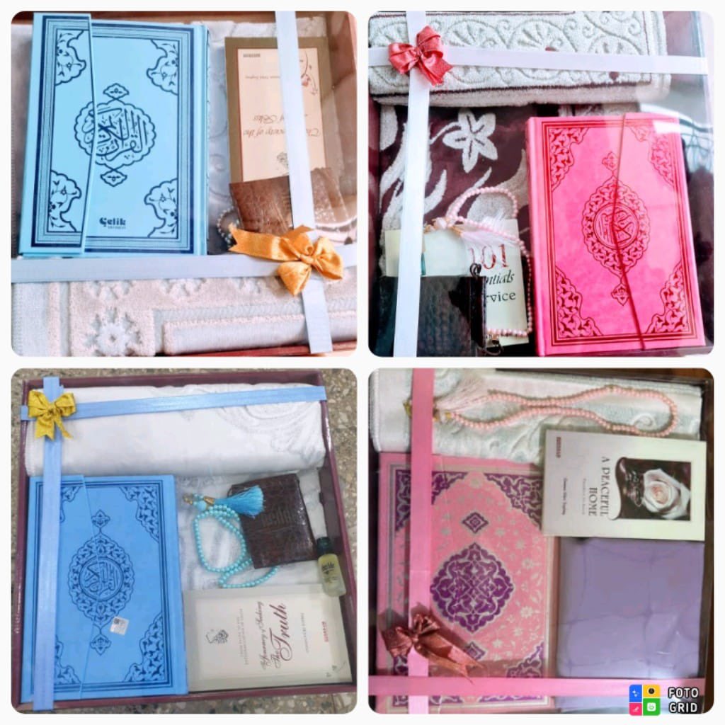 FarhanVarieties's tweet photo. Customized Ramadan gift package 

Content: Quran, Turkish prayer mat, tasbih, tasbih pouch, perfume, and a journal. 

Price: N25,000 https://t.co/WSwK47FeMX