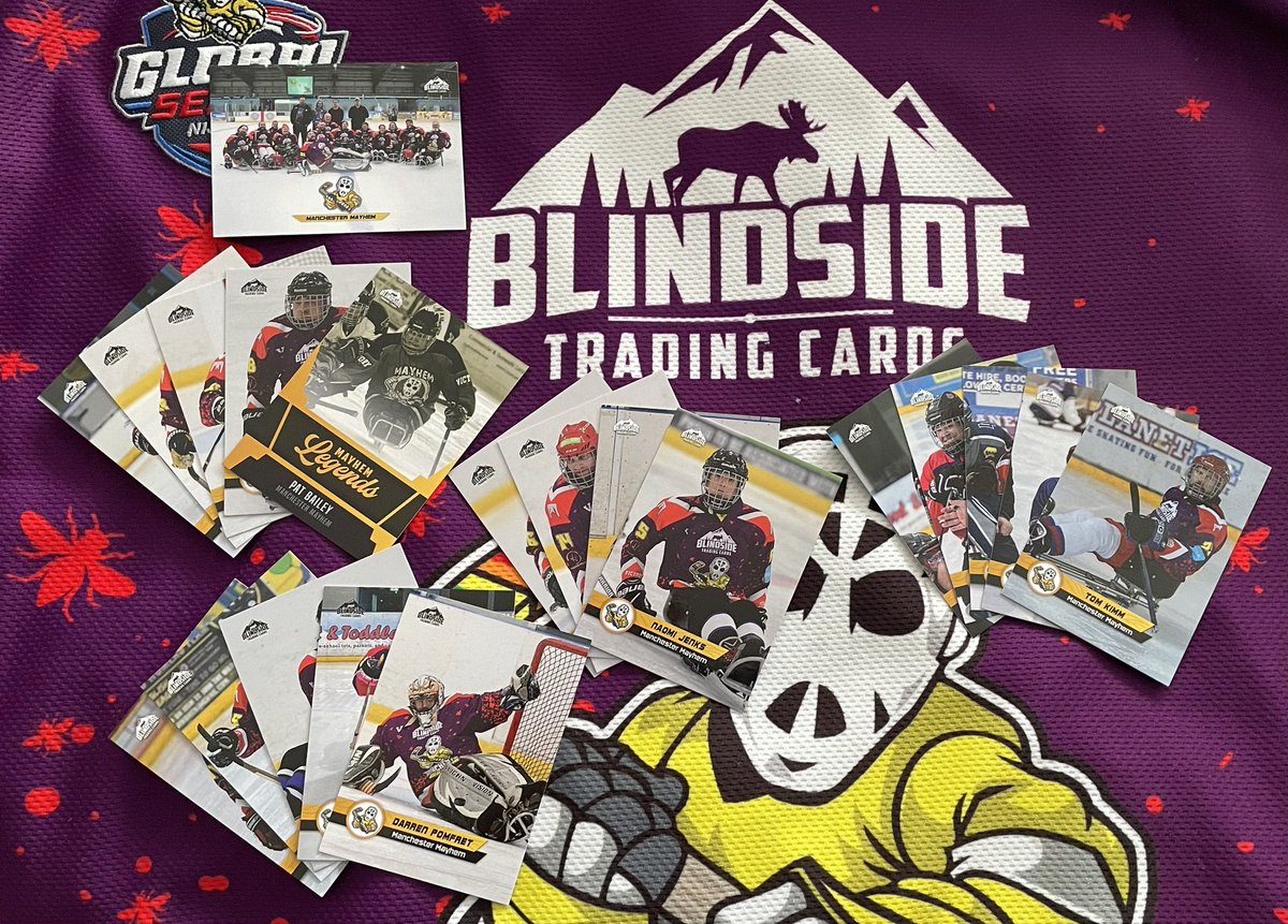 MancMayhemPIHC's tweet image. We have our own hockey cards for sake thanks to @BSTradingCards 
We have roughly 25 packs for sale on first coke basis, email info@manchestermayhem.co.uk if you’d like to buy any, £15 per set +postage
@PLS_Solicitors @HaganovaPhoto @WeAreVHUK @PrideTape