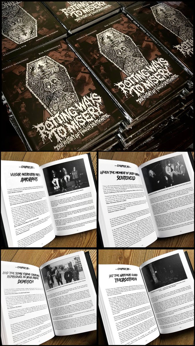 Back in print and available from all good book and metal stores, or directly at: cultneverdies.myshopify.com

ROTTING WAYS TO MISERY: THE HISTORY OF FINNISH DEATH METAL
The definitive guide to the magical and morbid Finnish death metal scene! 

#deathmetal #finnishdeathmetal
