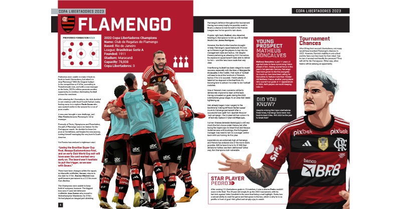 NathanJoyes1's tweet photo. I'm excited to announce my Copa Libertadores 2023 Team Guide is now 𝐋𝐈𝐕𝐄!

Read in-depth analysis on all 32 teams in one digital magazine. 💻 📱

Find out...🔍

Preferred formation 📌
Club background ⚽
Star player ⭐
Young prospect 📈
Tournament chances 🏆

RTs appreciated!