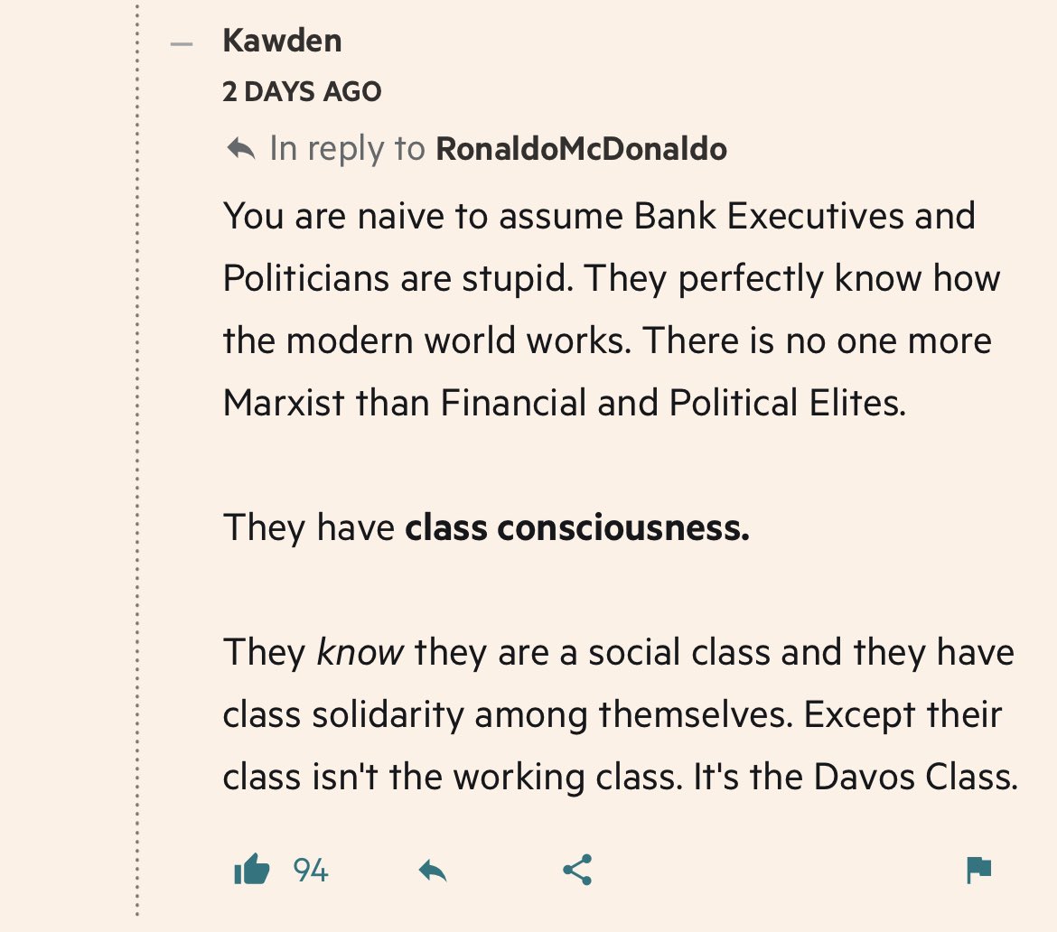 financial times comments section is a very interesting place to trawl during a banking crisis