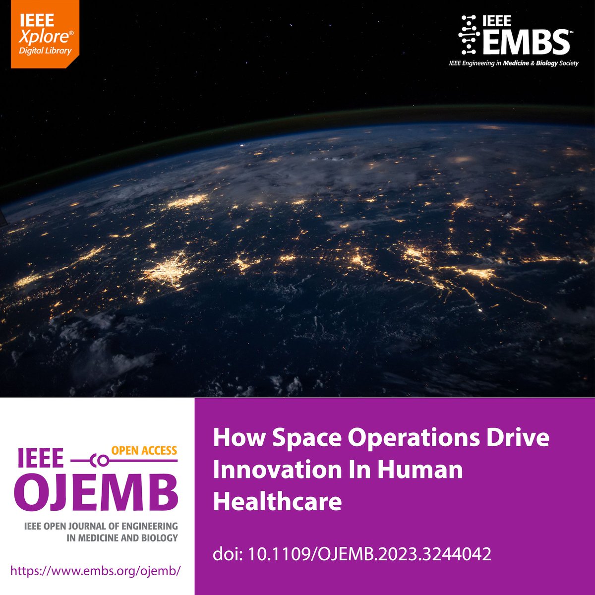 IEEE Open J of Engineering in Medicine & Biology (@ieeeojemb) on Twitter photo "Can I fly my device into space? Yes...but actually, no! 🚀
#SpaceOperations influence #healthcare #innovation. Traditional safety approaches pose difficulties for future missions to the #Moon and beyond."
👽 ieeexplore.ieee.org/document/10041…
#SpaceHealth #ojemb #ilariacinelli <a href="/ieeeojemb/">IEEE Open J of Engineering in Medicine & Biology</a> "Can I fly my device into space? Yes...but actually, no! 🚀
#SpaceOperations influence #healthcare #innovation. Traditional safety approaches pose difficulties for future missions to the #Moon and beyond."
👽 ieeexplore.ieee.org/document/10041…
#SpaceHealth #ojemb #ilariacinelli <a href="/ieeeojemb/">IEEE Open J of Engineering in Medicine & Biology</a>