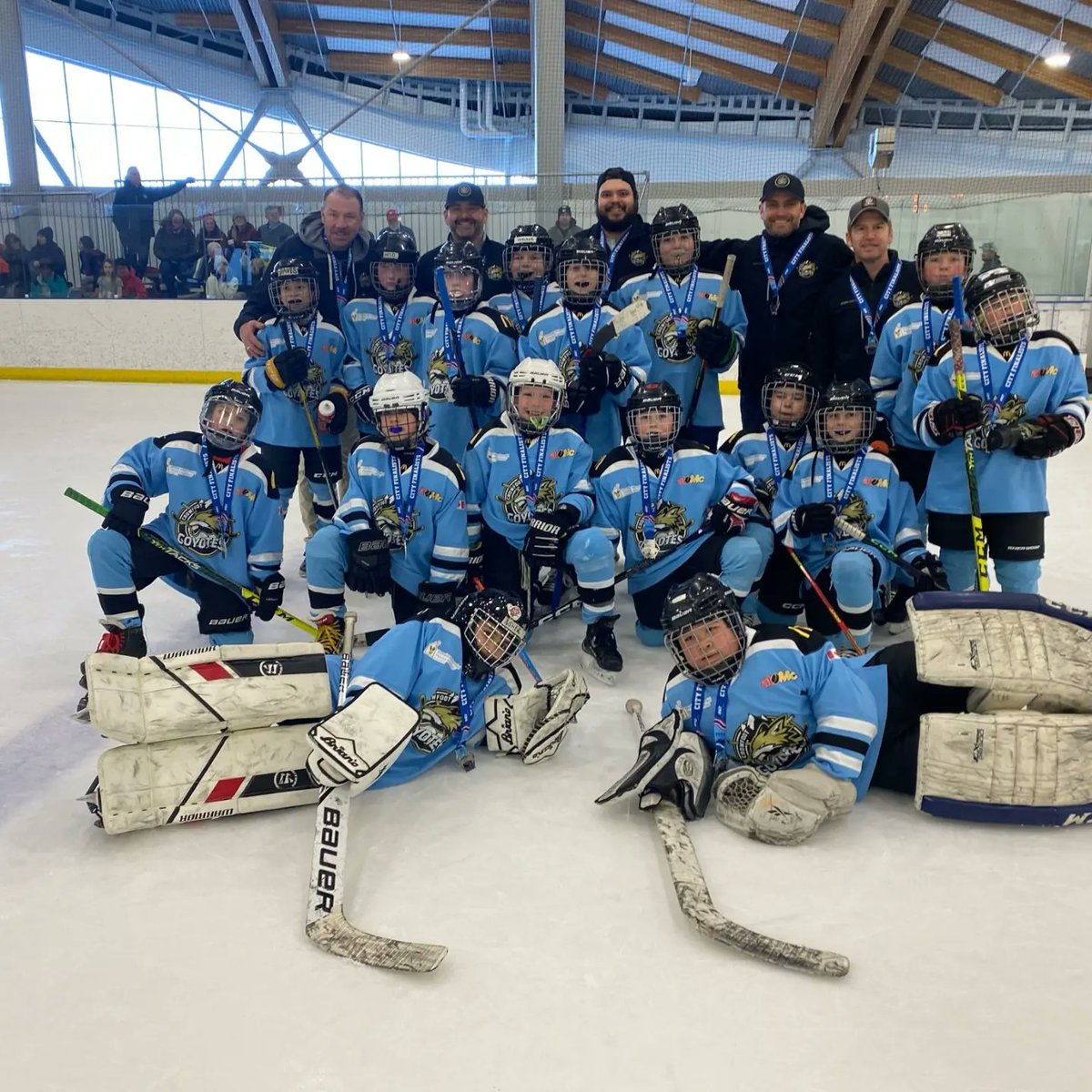 Congratulations to U11-4 on a stellar finish to their season! City finalists! Great finish team! <a href="/hockeycalgary/">Hockey Calgary</a>
#Crowfoothockey 
#Coyotes 
#CityChampionships