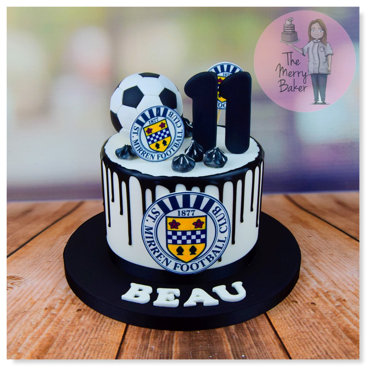 The_Merry_Baker's tweet photo. A bespoke @saintmirrenfc themed #DripCake to celebrate Beau's Birthday.
.⠀⠀⠀⠀⠀⠀
.⠀⠀⠀⠀⠀⠀
#TheMerryBaker #Bespoke #StMirrenFC #BirthdayCake #BespokeCakes #CakesGlasgow #GlasgowCakes #CakesPaisley #PaisleyCakes  #Glasgow #Paisley #Elderslie #Renfrewshire #Scotland https://t.co/lO2ukJkwNT