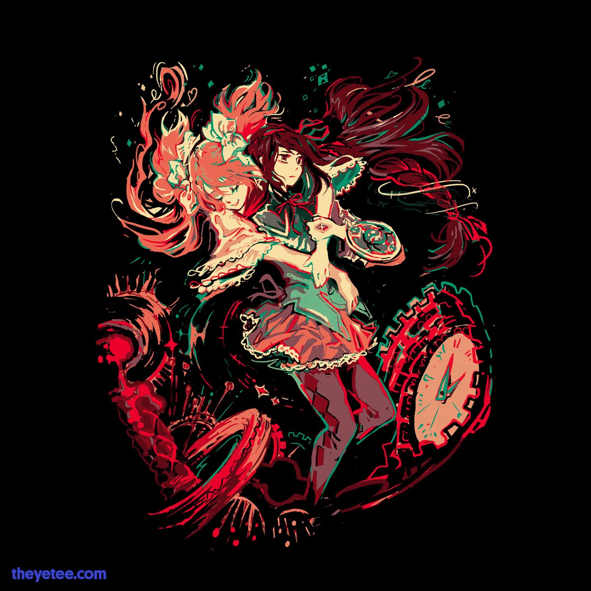 暁美ほむら ,鹿目まどか ,アルティメットまどか 「Maybe being a magical girl ain't exactly」|The Yetee 🌈のイラスト