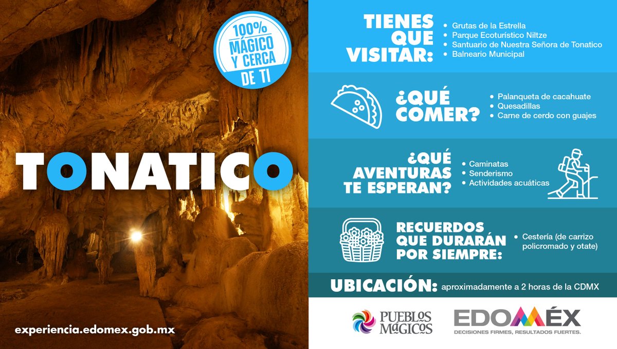 Desconéctate de lo cotidiano y visita el #PuebloMágico de #Tonatico. Admira la joya arquitectónica de estilo neoclásico y churrigueresco del “Santuario de Nuestra Señora de Tonatico”. #PueblosMágicosEdoméx #ExperienciaEdoméx
Más detalles en experiencia.edomex.gob.mx