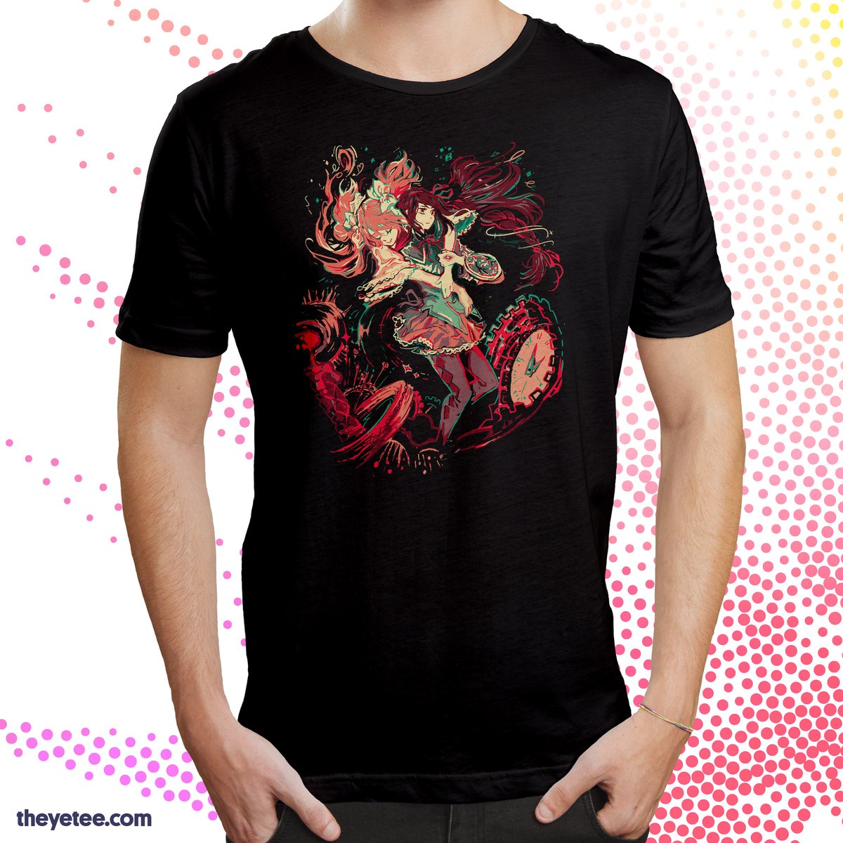 暁美ほむら ,鹿目まどか ,アルティメットまどか 「Maybe being a magical girl ain't exactly」|The Yetee 🌈のイラスト