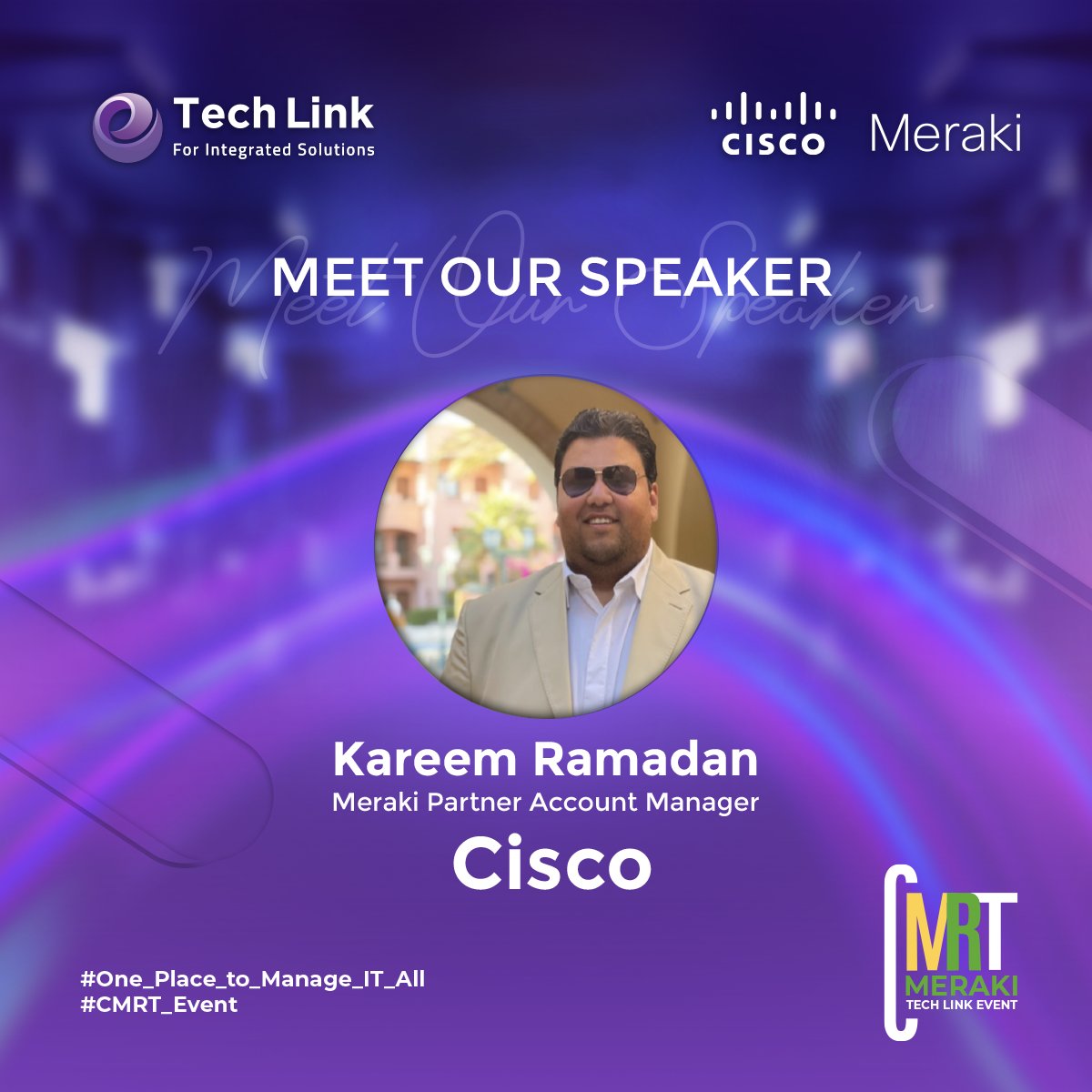 TechLink14's tweet image. We are pleased to announce our speakers from Cisco
Eng. Muhammed El-Alfy - Meraki Technical Solutions Specialist
Mr. Kareem Ramadan - Meraki Partner Account Manager

Follow us to know more about Meraki solutions and to see the highlights of our event.

#TechLink #Cisco #Meraki