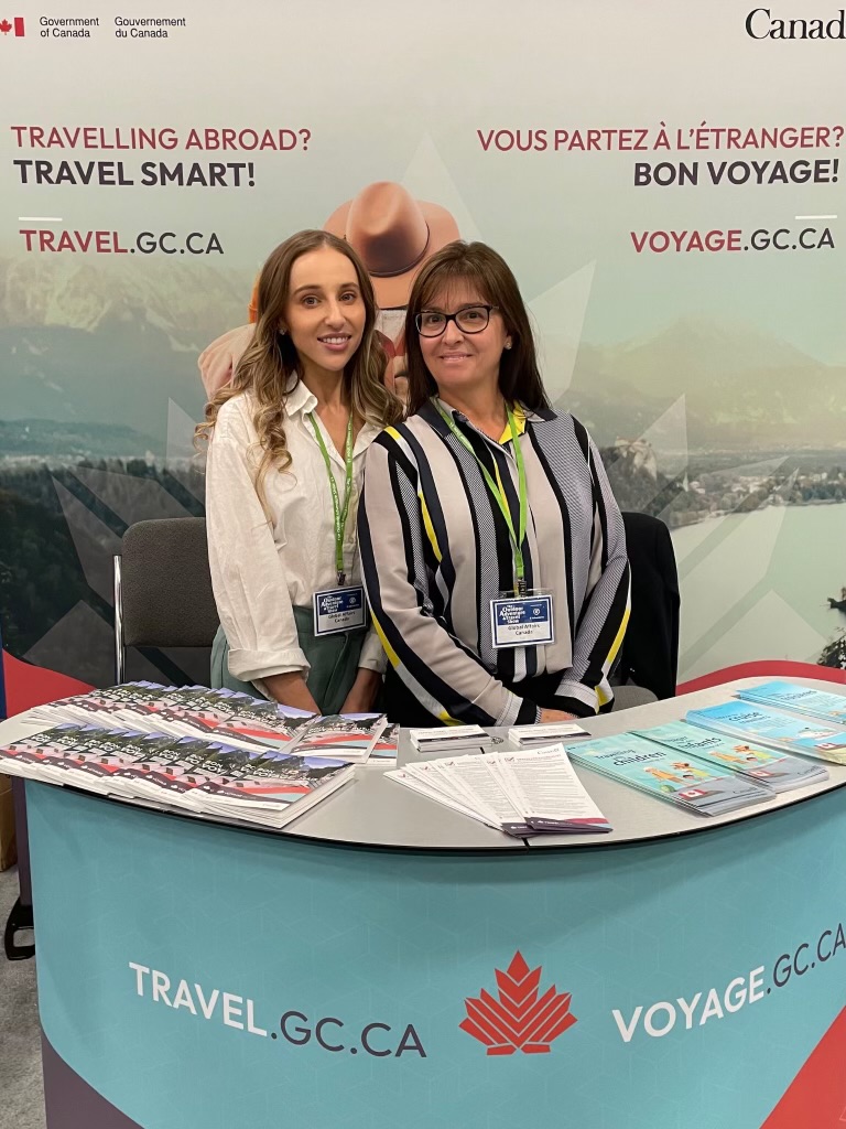 TravelGoC's tweet photo. ⌛ Last chance to visit us at our booth at #OASCalgary!  
 
Drop by for the final hours to learn about our services like the Registration of Canadians Abroad: https://t.co/Ftu1U0nueu https://t.co/Ftqgp8UfJ0