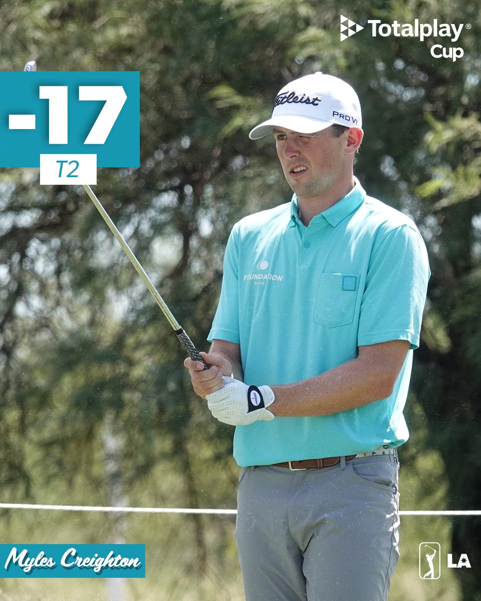PGATAmericasESP's tweet photo. Apretado tablero con solo 9 hoyos por jugar en el #TRHInvitational.
Tight leaderboard heading into the final 9 holes at @termasgc. https://t.co/MwzcxFGUjL