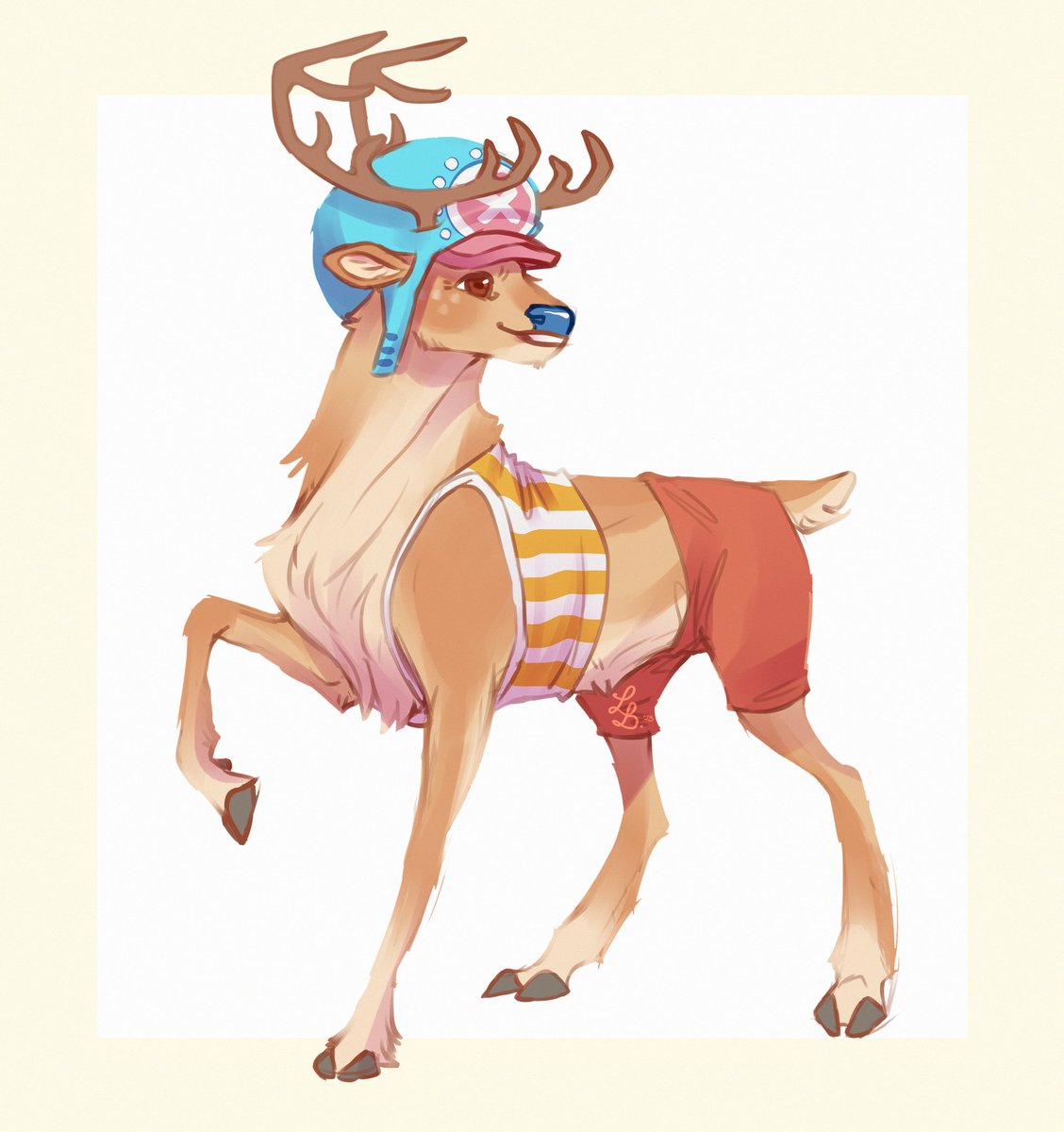In the interest of seeing more reindeer chopper here is a little choppy boy 😌💙🩷💙🩷 #ONEPIECE #ワンピース #tonytonychopper