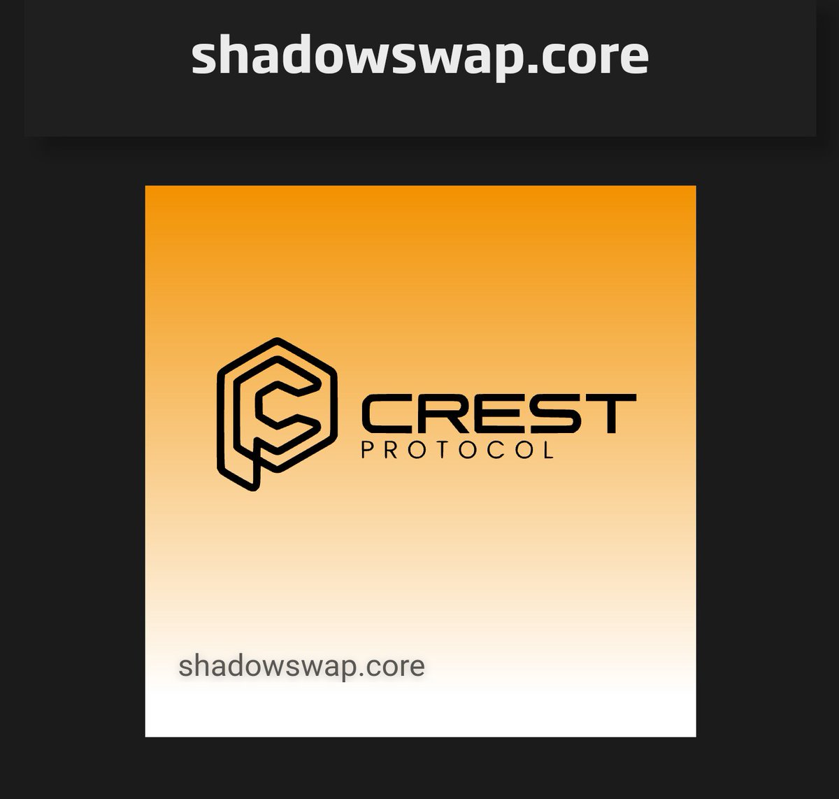 ShadowSwap #Core tweet media