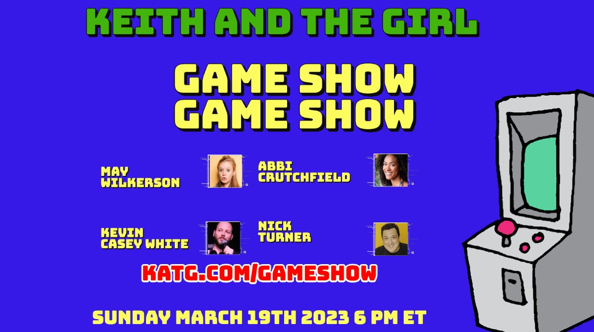 keithandthegirl's tweet photo. Game Show Game Show!
TODAY at 6 pm ET
https://t.co/IAByJDlZCn
Staring
@shutupmay
@ksilly
@curlycomedy
@nicksturners
@KeithMalley
@chemda
#katg #keithandthegirl #silenttrailers #gameshow #movies #trailer #tv comedy #funny #humor https://t.co/gjCzFqkU1V