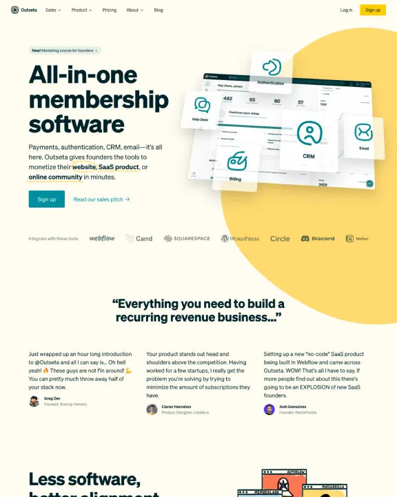 FlowRadarcom's tweet image. 4 amazing sites created with Webflow added to FR inspiration:
@nibble_health 
@grata_inc 
@outseta 
@inkblottherapy 
New Webflow inspiration added daily here: flowradar.com/inspiration