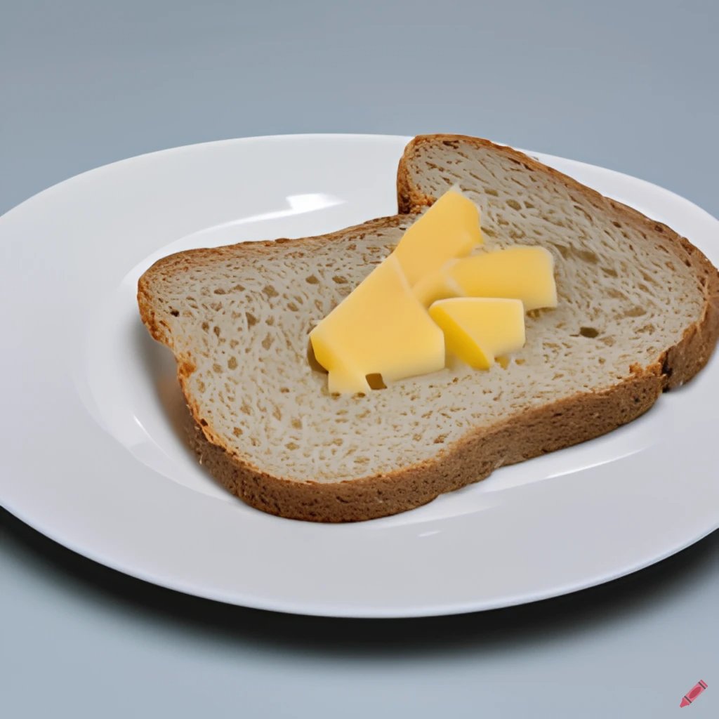 realbeck's tweet photo. @frauvogel Schau mal, ich habe der KI gesagt, sie solle mal ein Krankenhaus-Butterbrot visualisieren. 

Was meinst Du dazu? Sieht doch überzeugend aus, nicht? https://t.co/ZW3rO0XqBU