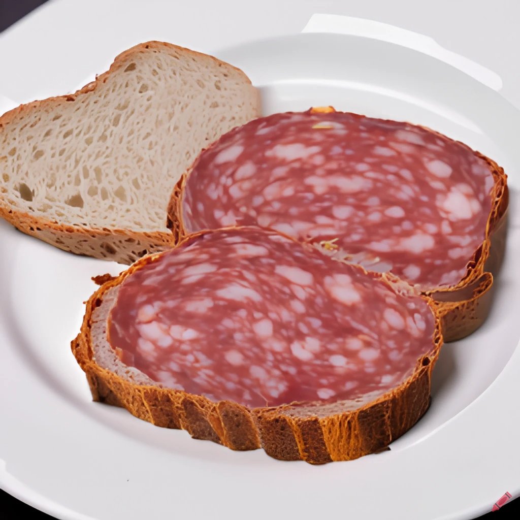 realbeck's tweet photo. @frauvogel Schau mal, ich habe der KI gesagt, sie solle mal ein Krankenhaus-Butterbrot visualisieren. 

Was meinst Du dazu? Sieht doch überzeugend aus, nicht? https://t.co/ZW3rO0XqBU