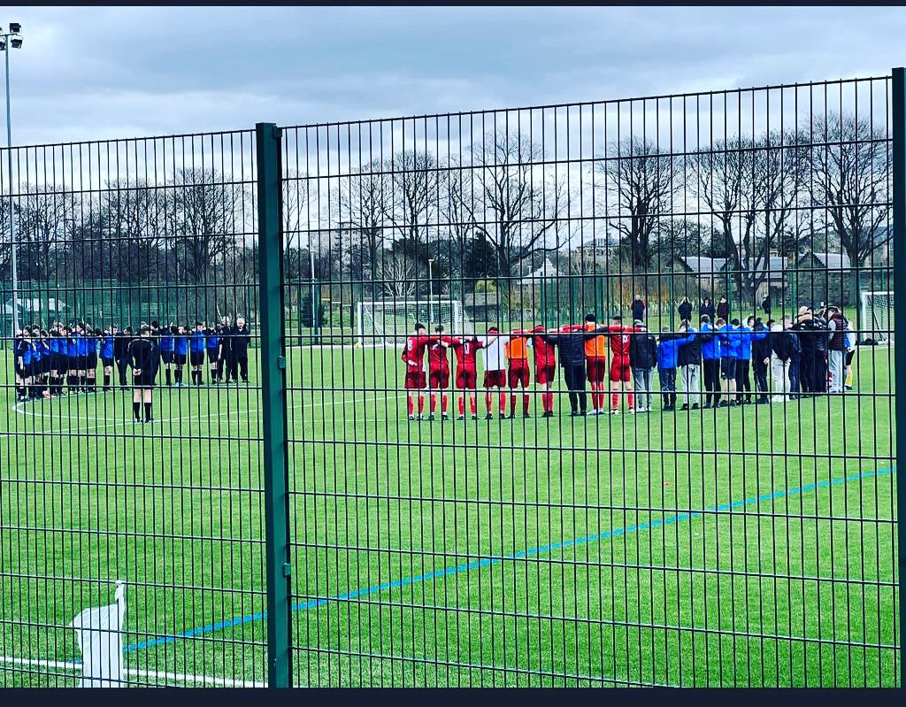 Salvesen 2007’s CFC invited the 2007 Blues on the pitch, to join the minute silence in memory of Andrew MacKinnon today.
2007s CFC beat Tranent 2-1, this win was for Andrew, his family and for all the Salvy Blue boys 💙