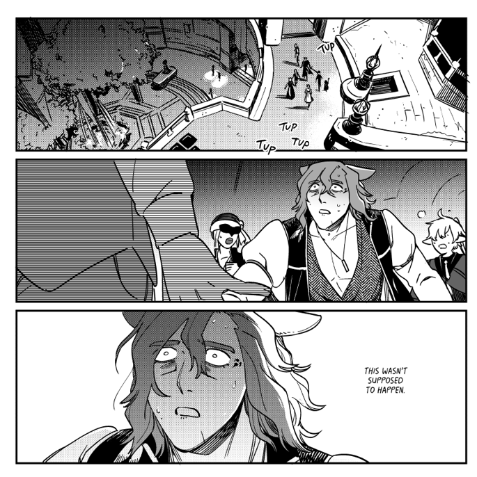 i dont have any new art to post so here are some panels from my ffxiv webcomic 