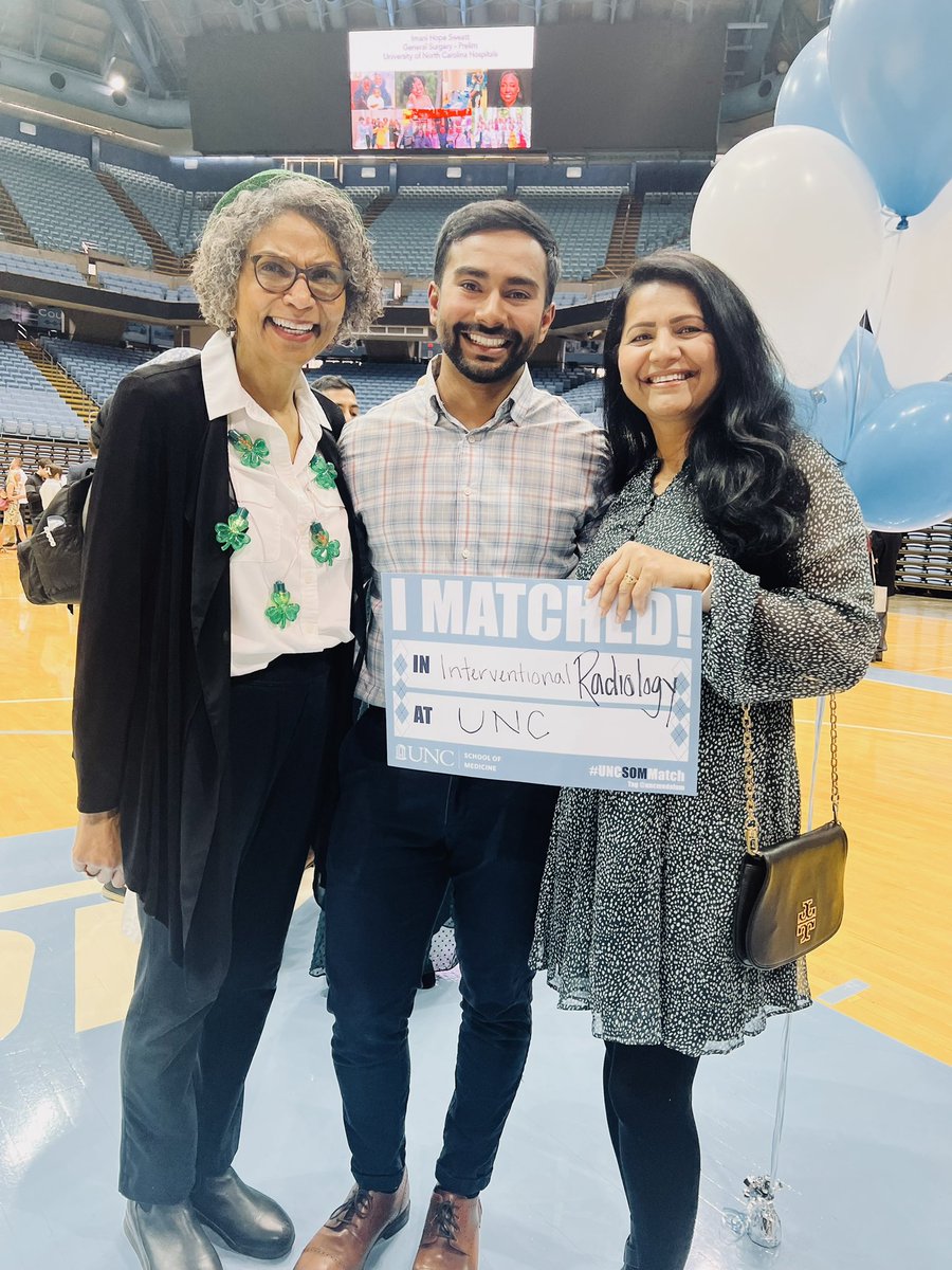 Truly a surreal feeling to have the privilege to continue pursuing my dream career of VIR with <a href="/VIRTarHeels/">UNCVIR</a> and the broader <a href="/UNCRadRes/">UNC Radiology Residency</a> family! Thank you to my family, friends and mentors for supporting me this far. Let’s go heels!!