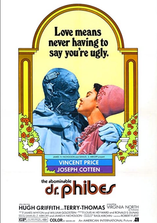 BigShade55's tweet image. The Abominable Dr. Phibes (1971)
What do you rate this early 70s horror classic out of ten?