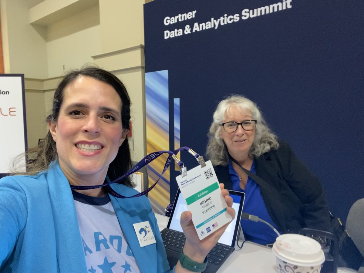 Stardog’s Director of Marketing, Ingrid Ramos is early to registration at Gartner Data &amp; Analytics Summit in Orlando and ready to go! Come say hello at booth 1348. #gartnerda <a href="/Gartner_inc/">Gartner</a>