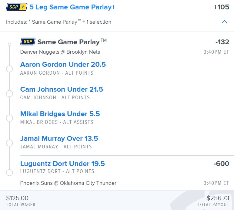 MattyLays's tweet photo. 💎LADDER DAY 1💎

Let’s ride🐃
#sportsbetting #LadderChallenge #nba #MarchMadness #sportsbettingtwitter #sportsbettingpicks #sportsbettingtips https://t.co/NDCjwZ8xuk