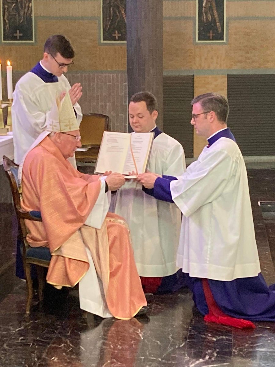 Scots College, Rome (@scotscollegeit) on Twitter photo Bishop Brian Farrell installed two of our seminarians as acolytes today at the college.
Congratulations to Matthew McCafferty and Kieran Burt!
May God grant them perseverance in their vocations.
<a href="/rcmotherwell/">Motherwell Diocese</a> <a href="/archedinburgh/">Archdiocese of St Andrews & Edinburgh</a> Bishop Brian Farrell installed two of our seminarians as acolytes today at the college.
Congratulations to Matthew McCafferty and Kieran Burt!
May God grant them perseverance in their vocations.
<a href="/rcmotherwell/">Motherwell Diocese</a> <a href="/archedinburgh/">Archdiocese of St Andrews & Edinburgh</a>