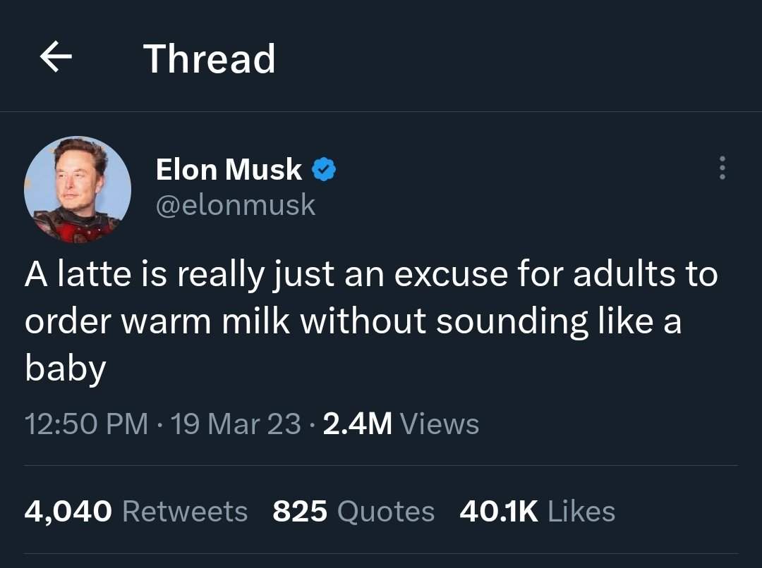 🤣 this coming from a grown man who won't even take a piss without his armed security guards inside a locked building full of his own employees