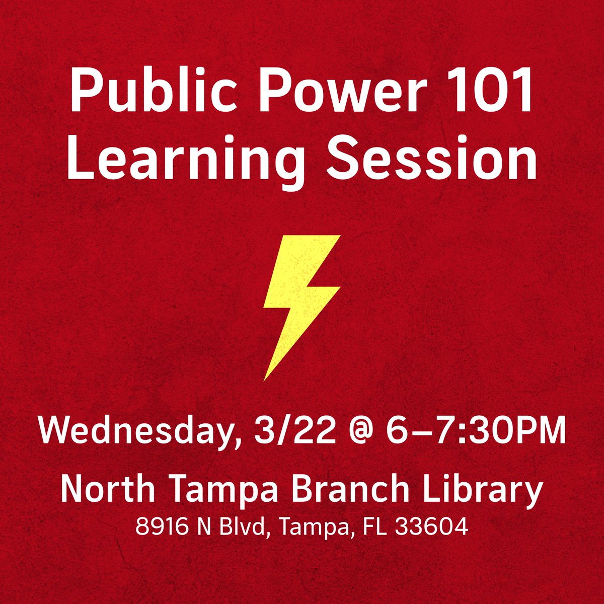 TDSAEcoSoc's tweet photo. Are you familiar with energy justice? Why is there a greater energy burden on working class? How are your energy bills being used to fund fossil fuel projects?

Join us WEDNESDAY 3/22 from 6–7:30PM at the North Tampa Branch Library to learn more!!! 

RSVP Link in Bio https://t.co/YEjwwdYBL0