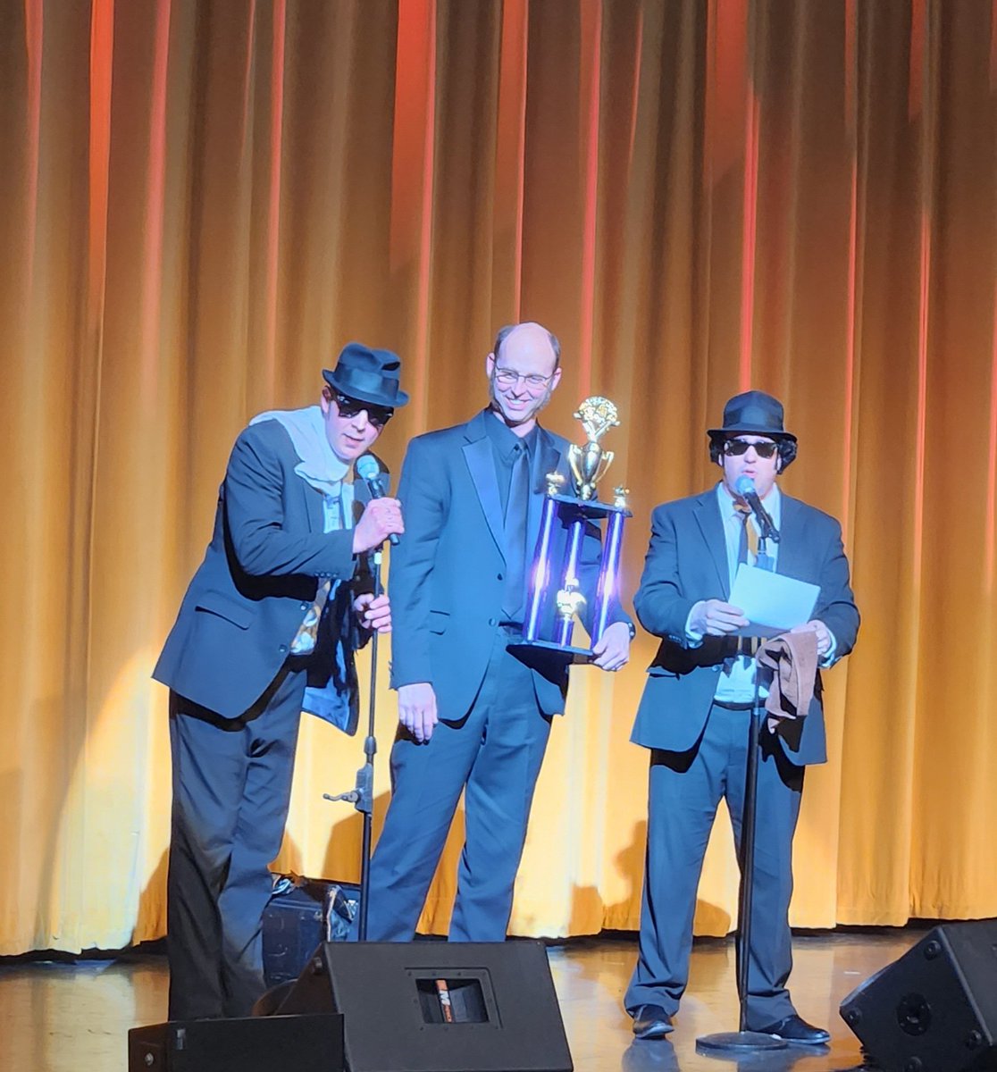 Certainly, it's been a weekend to remember with the amazing <a href="/GEHS_band/">GEHS Band</a> led by the incredible Mr. Biggs! (pictured w Jake &amp; Elwood) Our students represented <a href="/GEHSBlazers/">Gardner Edgerton High School</a> so well. School tomorrow?!?..we may have a few tired Blazers, including this one! 😎 #bringon4thquarter