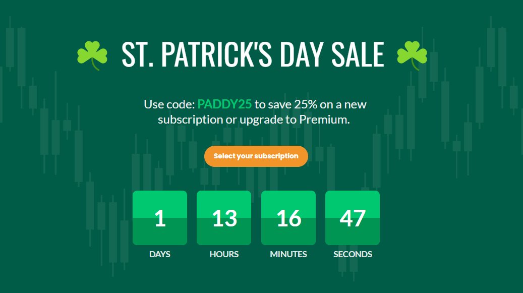 Trading22971312's tweet photo. ST. PATRICK'S DAY SALE
Use code: PADDY25
To save 25% on a new subscription or upgrade to Premium. 
 via:- https://t.co/3xuCS6fJKx

$AMD 
$BTC 
$TWTR 
$BA 
$baba 
$spy 
$SPX 
$NIO 
$ETC 
$META https://t.co/btS1P5uTJi