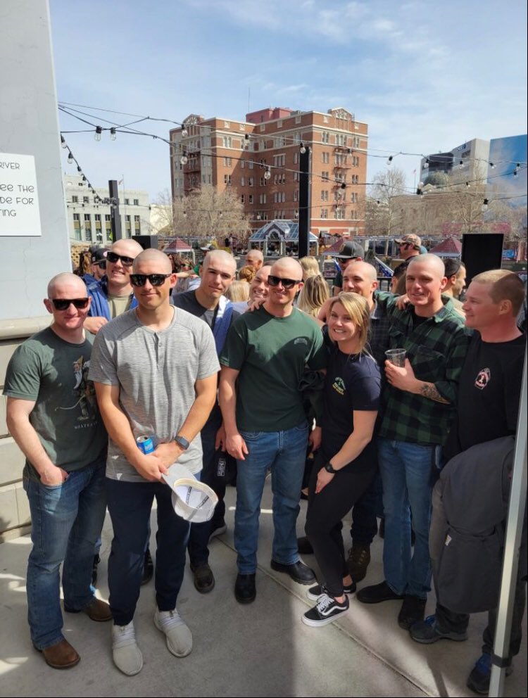 RenoFirefighter's tweet photo. What a great event! St. Baldricks event raised over 25k for children’s Cancer research. The Northern Nevada FOOLS are grateful for the support of the RFD, L731, Ole’ Bridge Pub, and all the other donors. #pffn https://t.co/VEKXhBTylO