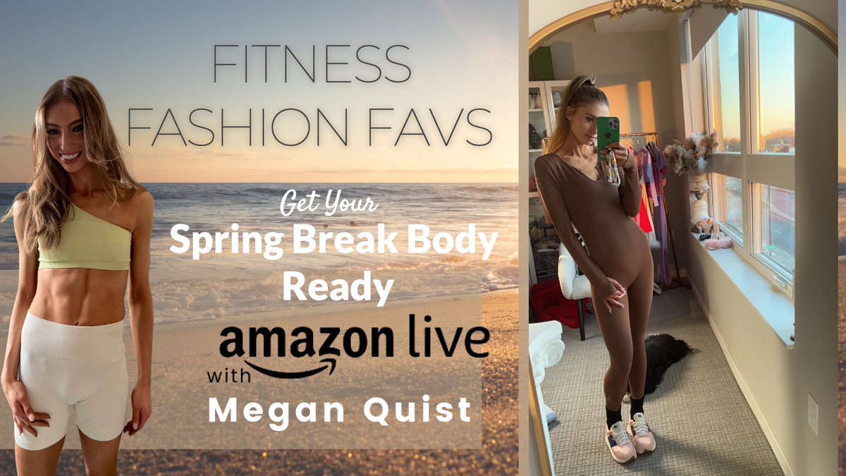 Meganquist's tweet photo. Megan Quist Storefront | Luxurymegg: Get Spring Break Body Ready  ✨Amazon Fashion Workout Staples https://t.co/M0gWLATif8 https://t.co/m0T8fH1sW2