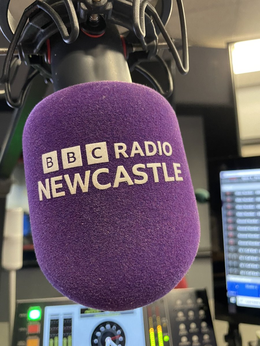 MichaelJPoulter's tweet photo. On the purple mic @bbcnewcastle ‘til 10 o’clock tonight, helping you relax and unwind at the end of your weekend with an eclectic mix of easy listening and nostalgic music…🎶🎶🎶 #CatchItWhileYouCan https://t.co/rmUVLXGiXF