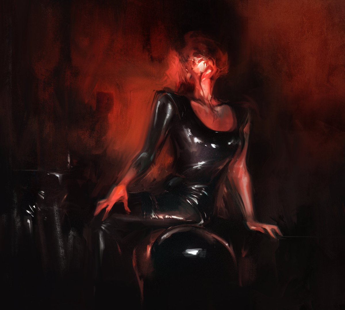 "Bloodsport" 1/1  is now live on <a href="/foundation/">Foundation 🌐</a>

Minting again after some time ✨ (link in comments)
I hope you like it🖤