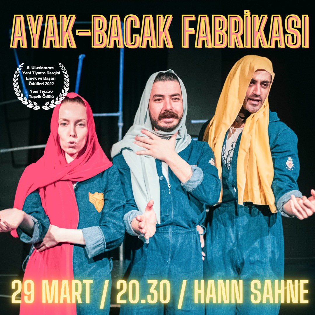 Mart ayı kapanışı da bu şekilde 🙃
🗓️ 29 Mart 
🕖 20.30
📍Hann Sahne

Biletler <a href="/tiyatrolarcomtr/">tiyatrolarcomtr</a> ve <a href="/HannSahne/">Hann Sahne</a> gişelerinde!

tiyatrolar.com.tr/m/tiyatro-bile…