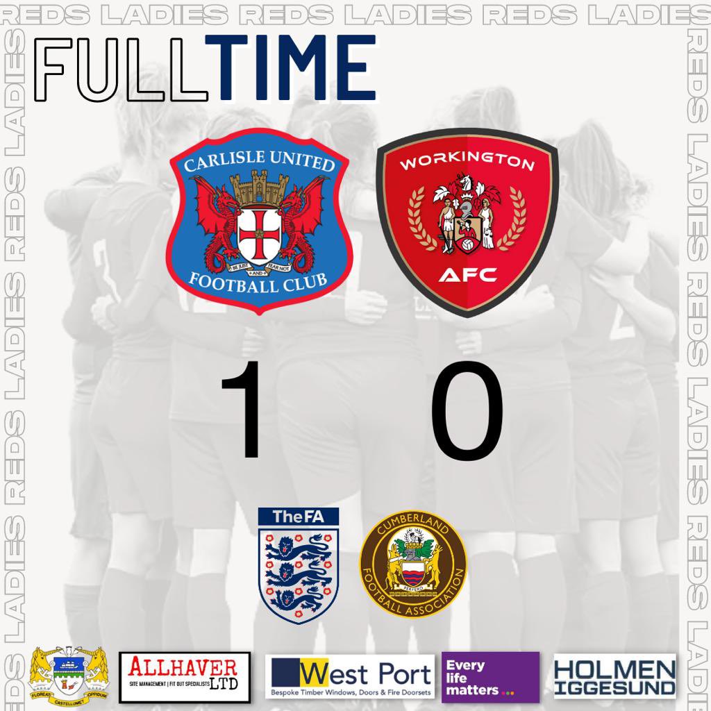 TownWomenFC's tweet photo. 𝗙𝗨𝗟𝗟-𝗧𝗜𝗠𝗘

Our cup run ends with a 1-0 defeat against Carlisle United Ladies FC.

Tough one to take with a late goal in the 89th minute. 

We turn our attention back to the league, where we are in action on the road against Morecambe Ladies. https://t.co/hn6s6SQjhZ