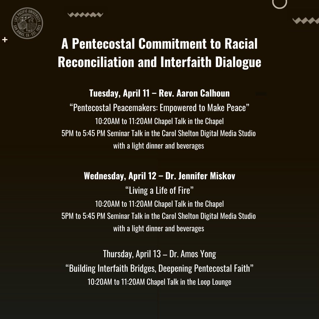 lifealumni_'s tweet photo. Dr. Steven Félix-Jäger received a grant to focus on racial reconciliation &amp; interfaith engagement for LPU, our denomination, alumni, &amp; partners. Join us for the free 3-day seminar with leading voices in theology, reconciliation, &amp; Pentecostal revival. RSVP:https://t.co/YR1f2V5BD9 https://t.co/rUqk8SiEKB