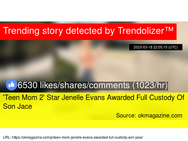 'Teen Mom 2' Star Jenelle Evans Awarded Full Custody Of Son Jace https://t.co/Jtamx1Npf6 https://t.co/hsJgrkDsKH