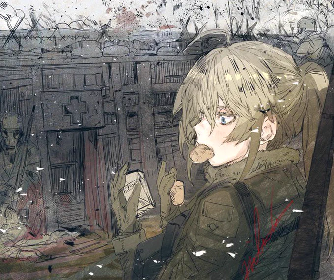 ラスト、過去に書いた幼女戦記のファンアートまとめ。おやすみ 