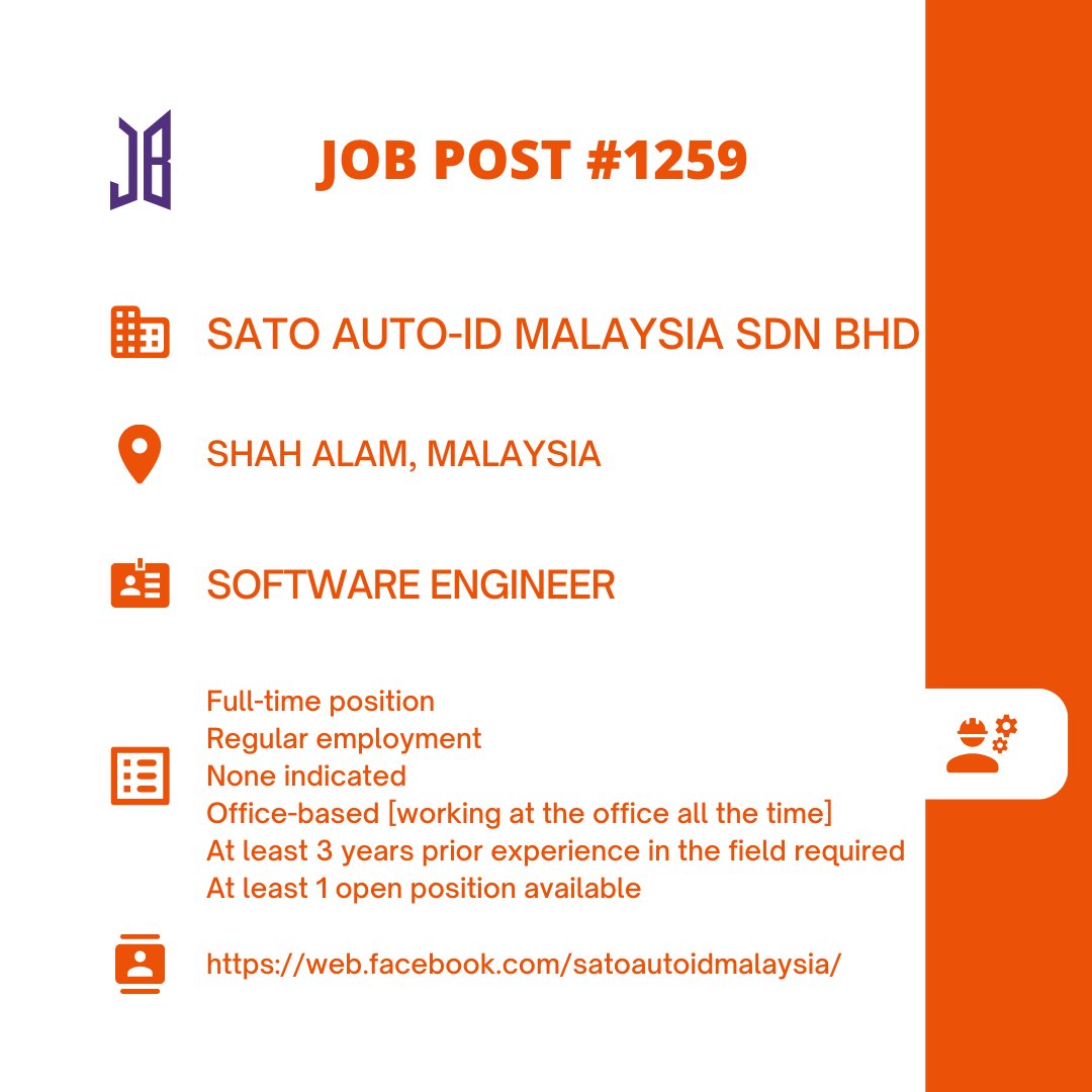 BTSARMYJobBoard's tweet photo. #BAJBMalaysia
SHAH ALAM, Malaysia
https://t.co/73lJevkBex
#BAJBEngineering #BAJBInfoTech
ARMYs, kindly contact the job poster / hiring party directly for more information. π€
Good luck! π https://t.co/D8ADmoSHfF