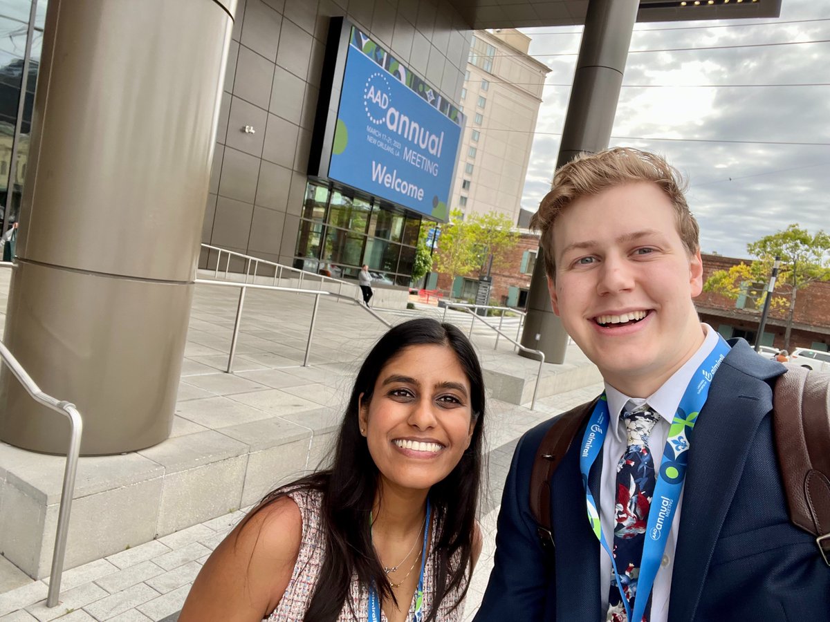 Had a great time presenting about Teledermatology for Melanoma, Warty Dyskeratomas, and Melanogenesis at AAD! Thank you to all co-authors and especially <a href="/drlauraferris/">Laura</a>, Dr. Pugliano-Mauro, Dr. Crow, Dr. English, Dr. Bunimovich and <a href="/forthejon/">Jonhan Ho</a>!

<a href="/PittDermatology/">Pitt Dermatology</a> #AAD2023 #melanoma