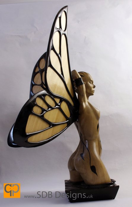 SDB_Designs's tweet photo. https://t.co/fGrFBMDkaj Side view of a sculpture I did, inspired by my girlfriends love of mythical creations by SDB Designs sculpted by Sean Broadbent #oxford #leeds #sculpture #carving #art  #woodworking #sculptor #naked_female #Halifax #london #Fairy #Kew_gardens #cambridge https://t.co/pr6BwlB6G8