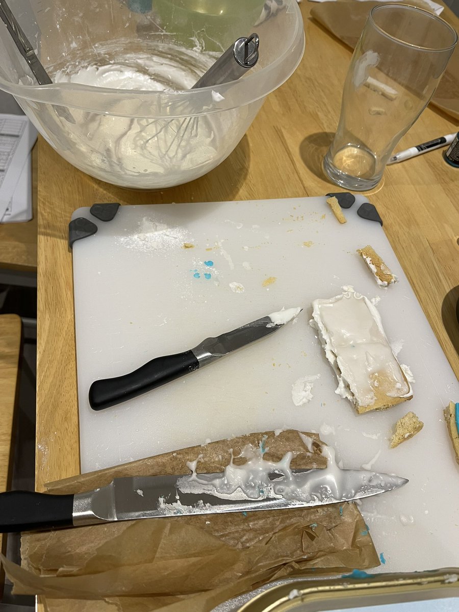 BrawnHouse's tweet photo. Spent the weekend baking for the @ChilternA House Bake Off tomorrow! Here’s a sneak peek of the mess and the end result…fingers crossed it survives the night and the drive to school tomorrow! https://t.co/Wao4dPjGms