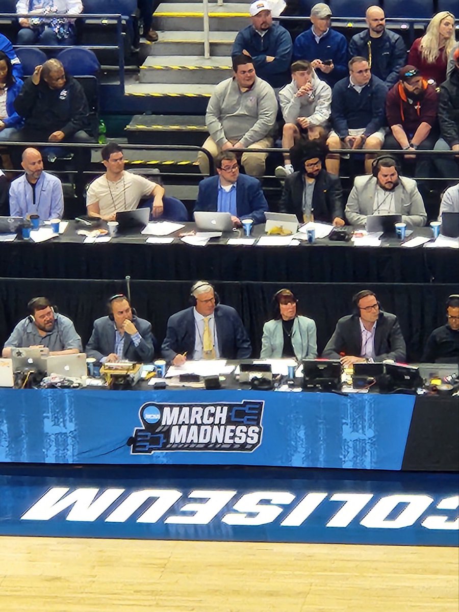 The <a href="/westwood1sports/">Westwood One Sports</a> crew in Greensboro w game faces on as Xavier beats Pitt and onto the Sweet 16. <a href="/RosinskiBill/">Bill Rosinski</a> <a href="/AustinCroshere/">Austin Croshere</a> <a href="/rosinskijane/">Jane Rosinski</a>